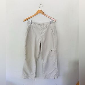 Royal Robbins | women’s Base cropped Camp Pants Size 6 Full Zip Khaki